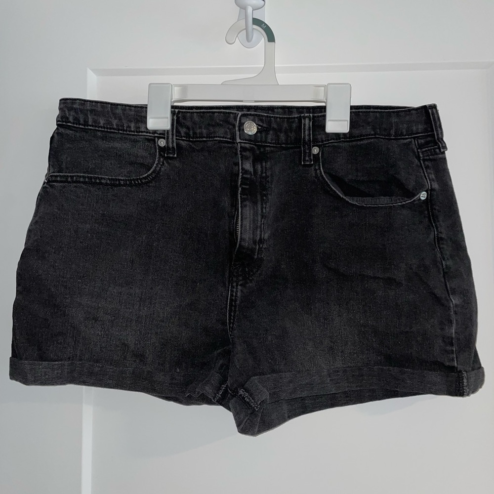 Black Jean Shorts